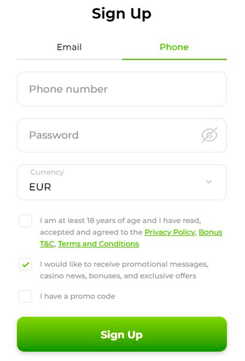 Verde Casino Phone Registration